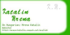 katalin mrena business card